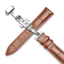 Carouse Watchband 18mm 19mm 20mm 21mm 22mm 24mm Calf Genuine Leather Watch Band Alligator Grain Watch Strap for Tissot Seiko