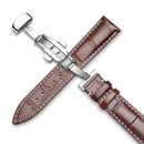 Carouse Watchband 18mm 19mm 20mm 21mm 22mm 24mm Calf Genuine Leather Watch Band Alligator Grain Watch Strap for Tissot Seiko