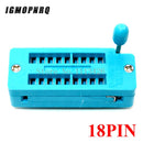 1pcs/lot 14 16 18 20 24 28 32 40 P Pin 2.54 MM Green DIP Universal ZIF IC Socket Test Solder Type IC lock seat zif socket