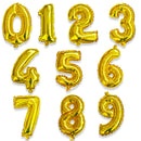 16/32inch Number Aluminum Foil Balloons Rose Gold Silver Digit Figure Balloon Child Adult Birthday Wedding Decor Party Supplies