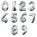 16/32inch Number Aluminum Foil Balloons Rose Gold Silver Digit Figure Balloon Child Adult Birthday Wedding Decor Party Supplies