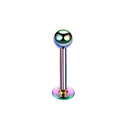1Pcx3 Style crystal Ball Lip earring Stud 1.2x6/8x3mm Stainless Steel Labret piercing Cartilage Tragus Pircing Body Jewelry