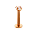 1Pcx3 Style crystal Ball Lip earring Stud 1.2x6/8x3mm Stainless Steel Labret piercing Cartilage Tragus Pircing Body Jewelry