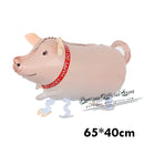 Mixes Walking Animal HELIUM Balloons Cute Cat Dog Panda Dinosaur Tiger pet air Ballons birthday party decorations kids and adult