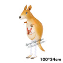 Mixes Walking Animal HELIUM Balloons Cute Cat Dog Panda Dinosaur Tiger pet air Ballons birthday party decorations kids and adult