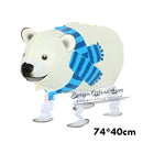Mixes Walking Animal HELIUM Balloons Cute Cat Dog Panda Dinosaur Tiger pet air Ballons birthday party decorations kids and adult
