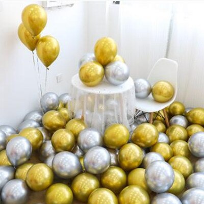 Metalicl Latex Balloons Wedding Decorati