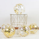 Gold Foil Confetti Transparent Balloons