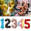 Rose Gold Big Size Number Foil Balloons