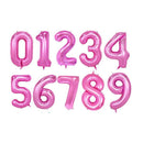Rose Gold Big Size Number Foil Balloons