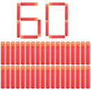 30Pcs 9.5cm Red Sniper Rifle Foam Bullets