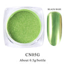 Black /Purple Mirror Powder Nail Glitter