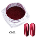 Black /Purple Mirror Powder Nail Glitter