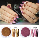 Black /Purple Mirror Powder Nail Glitter