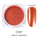 Black /Purple Mirror Powder Nail Glitter