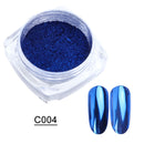 Black /Purple Mirror Powder Nail Glitter