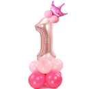 Merry Christmas 1 2 3 4 5 6 7 8 9 Rose Gold Number Foil Balloons Digital Helium Ballon Wedding Decoration Birthday Party Balloon