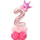 Merry Christmas 1 2 3 4 5 6 7 8 9 Rose Gold Number Foil Balloons Digital Helium Ballon Wedding Decoration Birthday Party Balloon