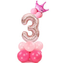 Merry Christmas 1 2 3 4 5 6 7 8 9 Rose Gold Number Foil Balloons Digital Helium Ballon Wedding Decoration Birthday Party Balloon