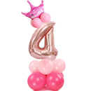 Merry Christmas 1 2 3 4 5 6 7 8 9 Rose Gold Number Foil Balloons Digital Helium Ballon Wedding Decoration Birthday Party Balloon
