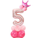 Merry Christmas 1 2 3 4 5 6 7 8 9 Rose Gold Number Foil Balloons Digital Helium Ballon Wedding Decoration Birthday Party Balloon