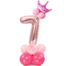 Merry Christmas 1 2 3 4 5 6 7 8 9 Rose Gold Number Foil Balloons Digital Helium Ballon Wedding Decoration Birthday Party Balloon