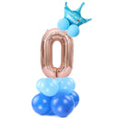 Merry Christmas 1 2 3 4 5 6 7 8 9 Rose Gold Number Foil Balloons Digital Helium Ballon Wedding Decoration Birthday Party Balloon