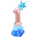 Merry Christmas 1 2 3 4 5 6 7 8 9 Rose Gold Number Foil Balloons Digital Helium Ballon Wedding Decoration Birthday Party Balloon