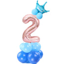Merry Christmas 1 2 3 4 5 6 7 8 9 Rose Gold Number Foil Balloons Digital Helium Ballon Wedding Decoration Birthday Party Balloon