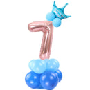 Merry Christmas 1 2 3 4 5 6 7 8 9 Rose Gold Number Foil Balloons Digital Helium Ballon Wedding Decoration Birthday Party Balloon