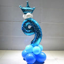 Number With Crown Foil Balloons