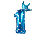 Number With Crown Foil Balloons
