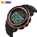 SKMEI Outdoor Sport Watch Men Solar PU Strap Wristwatches Mens Chronograph Alarm 5Bar Waterproof Digital Watch reloj hombre 1096