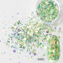 Nail Art Mermaid Glitter Flakes