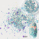 Nail Art Mermaid Glitter Flakes