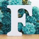 1pc 10cm White Wooden Letters Alphabet DIY Word Letter Party Wedding Home Decor Name Design Art Crafts Standing 3.94 Inches
