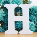1pc 10cm White Wooden Letters Alphabet DIY Word Letter Party Wedding Home Decor Name Design Art Crafts Standing 3.94 Inches