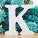 1pc 10cm White Wooden Letters Alphabet DIY Word Letter Party Wedding Home Decor Name Design Art Crafts Standing 3.94 Inches