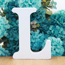 1pc 10cm White Wooden Letters Alphabet DIY Word Letter Party Wedding Home Decor Name Design Art Crafts Standing 3.94 Inches