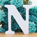 1pc 10cm White Wooden Letters Alphabet DIY Word Letter Party Wedding Home Decor Name Design Art Crafts Standing 3.94 Inches