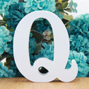 1pc 10cm White Wooden Letters Alphabet DIY Word Letter Party Wedding Home Decor Name Design Art Crafts Standing 3.94 Inches