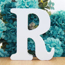 1pc 10cm White Wooden Letters Alphabet DIY Word Letter Party Wedding Home Decor Name Design Art Crafts Standing 3.94 Inches