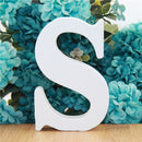 1pc 10cm White Wooden Letters Alphabet DIY Word Letter Party Wedding Home Decor Name Design Art Crafts Standing 3.94 Inches