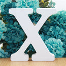 1pc 10cm White Wooden Letters Alphabet DIY Word Letter Party Wedding Home Decor Name Design Art Crafts Standing 3.94 Inches