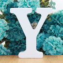 1pc 10cm White Wooden Letters Alphabet DIY Word Letter Party Wedding Home Decor Name Design Art Crafts Standing 3.94 Inches