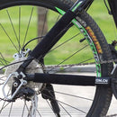 2pcs Black Bicycle Chain Protector Cycling Frame Chain Stay Posted Protector MTB Bike Chain Care Guard Cover