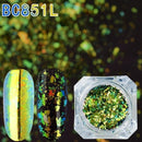 Chameleon Effect Sequins Nails Art