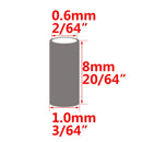 100pcs Black Round Copper Fishing Tube Fishing Wire Pipe Crimp Sleeves Connector Fishing Line Accessories Tool