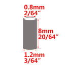 100pcs Black Round Copper Fishing Tube Fishing Wire Pipe Crimp Sleeves Connector Fishing Line Accessories Tool