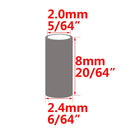 100pcs Black Round Copper Fishing Tube Fishing Wire Pipe Crimp Sleeves Connector Fishing Line Accessories Tool